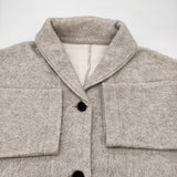 nest Robe コットンヤクナッピング ショールカラーコート 01214-1011 コート 21AW ベージュ レディース ネストローブ【中古】6-0904T♪