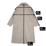 nest Robe コットンヤクナッピング ショールカラーコート 01214-1011 コート 21AW ベージュ レディース ネストローブ【中古】6-0904T♪