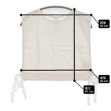 nest Robe 未使用品 コットンカットワーク レースタッカー 定価17600円 01232-1044 ベスト 23SS オフホワイト レディース ネストローブ【中古】6-0304M♪