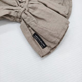 nest Robe/UpcycleLino キャンディスリーブ2wayボレロブラウス 01232-1355 ブラウス シャツ 23SS ベージュ レディース ネストローブ/アップサイクルリノ【中古】6-0518M∞