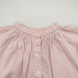 nest Robe/UpcycleLino 未使用 天然染め切替ギャザ ーブラウス 定価25300円 01231-1303 ブラウス シャツ 23SS ピンク レディース ネストローブ/アップサイクルリノ【中古】6-0518M∞