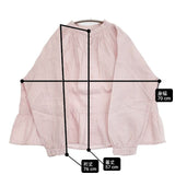 nest Robe/UpcycleLino 未使用 天然染め切替ギャザ ーブラウス 定価25300円 01231-1303 ブラウス シャツ 23SS ピンク レディース ネストローブ/アップサイクルリノ【中古】6-0518M∞