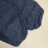 Conges payes リネン ガーゼ チュニック ワンピース ネイビー レディース コンジェ ペイエ【中古】6-0504M∞