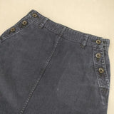 MHL. 595-132451 コットン デニム スカート ネイビー レディース エムエイチエル【中古】6-0701M∞