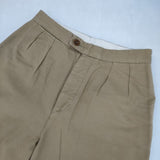 MHL. COTTON SLUB TIWLL TROUSERS 595-8143504 パンツ ベージュ レディース エムエイチエル【中古】6-0701G∞