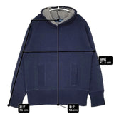 LA MARINE FRANCAISE ウール混 ニットプルオーバー パーカー ネイビー レディース マリンフランセーズ【中古】6-0823T∞
