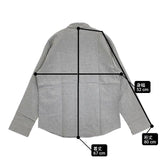 中川政七商店 コットンリネン 長袖シャツ グレー レディース 中川政七商店【中古】6-0701M∞