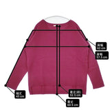 CABBAGES & ROSES エルボーパッチ ウール セーター ニット パープル系 レディース キャベジズ＆ローゼズ【中古】6-0823T∞