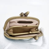 mina perhonen flower crown cuddle purse カドルパース acs7352 定価39600円 がま口 財布 24SS ブルー レディース ミナペルホネン【中古】6-0307G♪