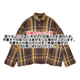 45R/45rpm インドざっくりネルのMシャツ 定価42900円 チェック コットン 長袖シャツ ブラウン レディース フォーティーファイブアールピーエム【中古】6-0712M♪