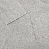 evam eva soft cotton V neck PO ソフトコットンVネックプルオーバー E131K001 定価11550円 セーター ニット ライトグレー レディース エヴァムエヴァ【中古】6-0701M∞