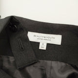 BEAUTY&YOUTH UNITED ARROWS サスペンダーパンツ 2 ウォッシャブル 定価16500円 サイズS ブラック レディース ビューティアンドユース【中古】6-0424G♪