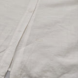 adam et Rope バンドカラー バルーンスリーブ リネン混 ブラウス シャツ ホワイト レディース アダムエロペ【中古】6-0424M♪