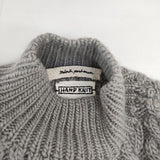 mina perhonen forest sound HANDKNIT za8598 ウール サイズ38 セーター ニット グレー レディース ミナペルホネン【中古】6-0829T∞