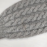 mina perhonen forest sound HANDKNIT za8598 ウール サイズ38 セーター ニット グレー レディース ミナペルホネン【中古】6-0829T∞