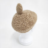 mina perhonen/hitomi shinoyama チャーム付き 帽子 ベレー帽 キャメル レディース ミナペルホネン/ヒトミ シノヤマ【中古】6-0806T◎
