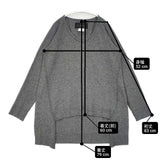 SI-HIRAI ウール混 サイズ38 CHWK-2425 プルオーバー セーター ニット グレー レディース スーヒライ【中古】6-0803T∞