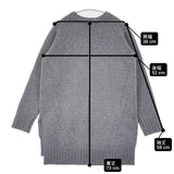 C+ ウール ナイロン サイズ38 K92425-3812 セーター ニット ブルーグレー レディース シー【中古】6-0803T∞
