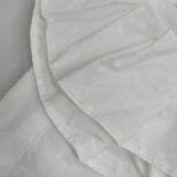 dahl’ia BASIC コットン フリル 日本製 長袖 ブラウス シャツ ホワイト レディース ダリア【中古】6-0511M△