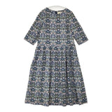 SARAHWEAR コットン リバティ タートルシーフ ドレス ワンピース マルチカラー レディース サラウェア【中古】6-0504M∞