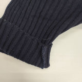 Brahmin 異素材切替 柄 リブニット 半袖 ワンピース ネイビー レディース ブラーミン【中古】6-0701S∞