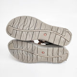 Clarks Unstructured レザー US9 アンクルベルト サンダル ゴールド レディース クラークス【中古】6-0413S◎