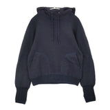 RaPPELER プルオーバー ニット切り替え 裏起毛 パーカー ネイビー レディース ラプレ【中古】6-0803T∞