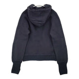 RaPPELER プルオーバー ニット切り替え 裏起毛 パーカー ネイビー レディース ラプレ【中古】6-0803T∞