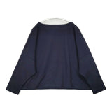 Traditional Weatherwear BIG MARINE BOATNECK SHIRT ウールバスクシャツ カットソー ネイビー レディース トラディショナルウェザーウェア【中古】6-0803T∞