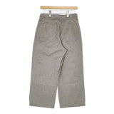 MHL. コットン ウール 千鳥格子 595-7243502 CHEF CHECK COTTON WOOL ワイド パンツ ホワイト ブラック レディース エムエイチエル【中古】6-0803T∞