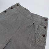 MHL. コットン ウール 千鳥格子 595-7243502 CHEF CHECK COTTON WOOL ワイド パンツ ホワイト ブラック レディース エムエイチエル【中古】6-0803T∞