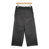 Harriss コットン混 ストレート ワイドパンツ 36 FP162-03031 パンツ ブラック レディース ハリス【中古】6-0622G∞