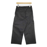 Harriss コットン混 ストレート ワイドパンツ 36 FP162-03031 パンツ ブラック レディース ハリス【中古】6-0622G∞