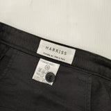 Harriss コットン混 ストレート ワイドパンツ 36 FP162-03031 パンツ ブラック レディース ハリス【中古】6-0622G∞