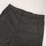 Harriss コットン混 ストレート ワイドパンツ 36 FP162-03031 パンツ ブラック レディース ハリス【中古】6-0622G∞