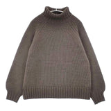 休日と詩 ウール ハイネック TA-12 セーター ニット グレージュ レディース 休日と詩【中古】6-0803T∞