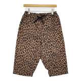 TIGRE BROCANTE コットンナイロンレオパードタゴサクショートパンツ サイズS 定価17600円 ハーフパンツ ショーツ ベージュ ブラック レディース ティグルブロカンテ【中古】6-0307S♪
