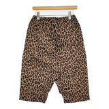 TIGRE BROCANTE コットンナイロンレオパードタゴサクショートパンツ サイズS 定価17600円 ハーフパンツ ショーツ ベージュ ブラック レディース ティグルブロカンテ【中古】6-0307S♪
