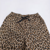 TIGRE BROCANTE コットンナイロンレオパードタゴサクショートパンツ サイズS 定価17600円 ハーフパンツ ショーツ ベージュ ブラック レディース ティグルブロカンテ【中古】6-0307S♪