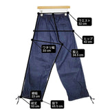 or Slow TAKUMI PANTS 匠パンツ デニムイージーパンツ 日本製 EU XXS JPN XS US XXS デニムパンツ ネイビー レディース オアスロウ【中古】6-0520G∞