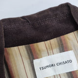 TSUMORI CHISATO TC53FD510 製品洗い コーデュロイ ジャケット ブラウン レディース ツモリチサト【中古】6-0803T∞