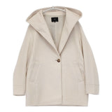 23区 ウールカシミヤビーバー フード付き ショートコート 定価59400円 コート 22AW ライトベージュ ニジュウサンク【中古】6-1016T△
