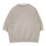 23区 洗える ヴィスコースストレッチ 半袖ニット パフスリーブ 定価15950円 セーター ニット グレージュ レディース ニジュウサンク【中古】6-0701S∞
