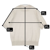 23区 MY STANDARD 洗える リアクティブウール 半袖 セーター ニット ベージュ レディース ニジュウサンク【中古】6-0701S∞