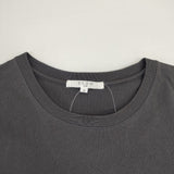 23区 SLOW 一部店舗限定 MVSコットン デザイン ロゴTシャツ 定価8910円 半袖Ｔシャツ カットソー チャコールグレー レディース ニジュウサンク【中古】6-0701S∞