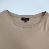 theory Clinton Knit 2 Perfect Tee 2 リラックスフィット 半袖Ｔシャツ カットソー ベージュ レディース セオリー【中古】6-0701S∞
