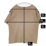 theory Clinton Knit 2 Perfect Tee 2 リラックスフィット 半袖Ｔシャツ カットソー ベージュ レディース セオリー【中古】6-0701S∞