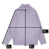 23区 MY STANDARD ウールカシミヤブレンドバルキー タートルネック ニット 定価19910円 セーター ニット ラベンダー レディース ニジュウサンク【中古】6-0823T∞