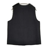 theory luxe TERRA BRONTE SHEARLING ムートン ファーベスト 38 定価198000円 ベスト ブラック レディース セオリーリュクス【中古】6-0304T♪