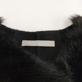 theory luxe TERRA BRONTE SHEARLING ムートン ファーベスト 38 定価198000円 ベスト ブラック レディース セオリーリュクス【中古】6-0304T♪
